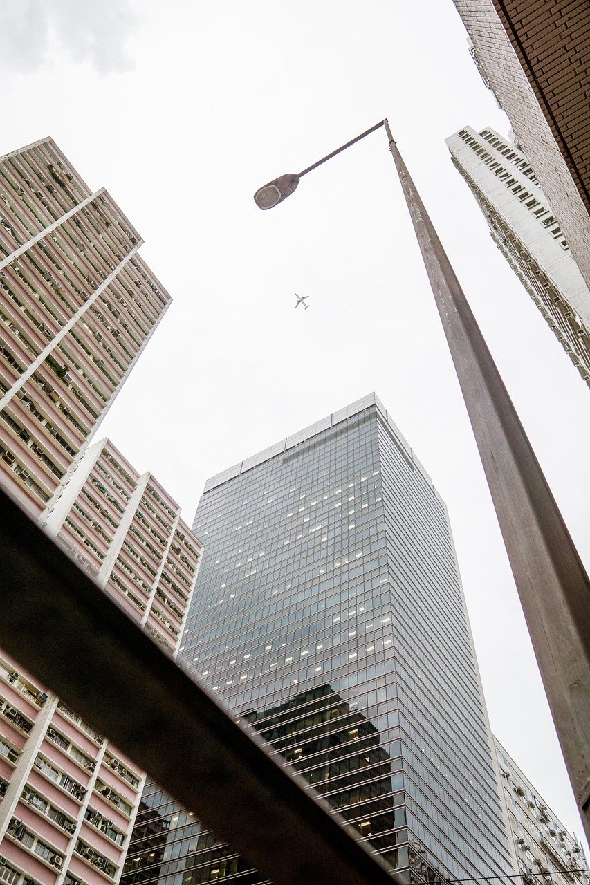 services-03 building, tower, urban, nature, airplane, modern, city, architecture, sky, journey, travel